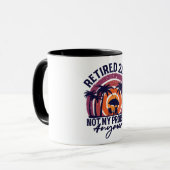 Mug Retraité 2024 Plus Mon Problème Retraite (Devant gauche)