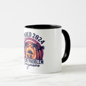 Mug Retraité 2024 Plus Mon Problème Retraite (Devant droit)
