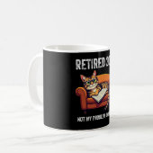 Mug Retraite 2025 Retraité 2025 Plus Mon Problème (Devant gauche)