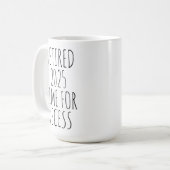 Mug Retraité 2025 Temps De Retraite Drôle De Recess (Devant gauche)