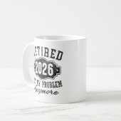 Mug Retraité 2026 Plus Mon Problème À La Retraite (Devant gauche)