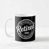 Mug Retraité 2026 Plus Mon Problème Retraite (Gauche)