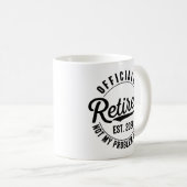 Mug Retraite 2026 Plus Mon Problème Retraite (Devant droit)