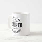 Mug Retraité 2026 plus mon problème Vintage Rétro (Devant gauche)