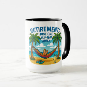 ☕ Mug : "Retraite : à un seul tongs près"