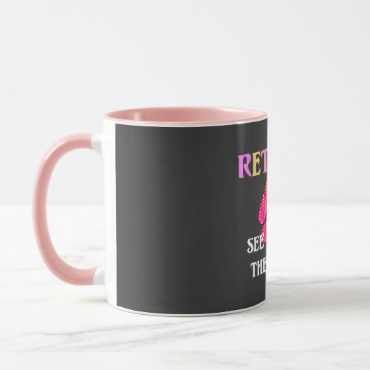 Mug Retraité...À vous revoir à la plage (Gauche)