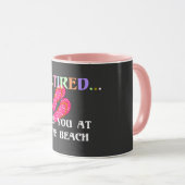 Mug Retraité...À vous revoir à la plage (Devant droit)