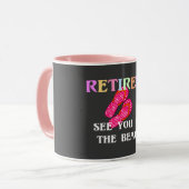 Mug Retraité...À vous revoir à la plage (Devant gauche)