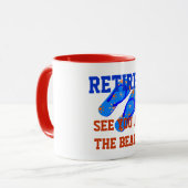 Mug Retraité - À vous voir à la plage (Devant gauche)