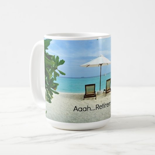 Mug Retraité - Aaah...Retraite (Devant gauche)