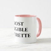 Mug Retraite amusante la plus éligible (Devant droit)