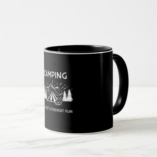 Mug Retraite de camping (Devant droit)