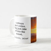Mug Retraite de Cowboy Sunset (Devant gauche)