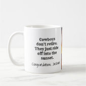 Mug Retraite de Cowboy Sunset (Gauche)