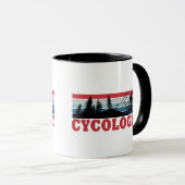 Mug Retraite de cyclisme drôle - Cycologue (Devant droit)