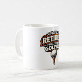 Mug Retraite de golf pour golfeur (Devant gauche)