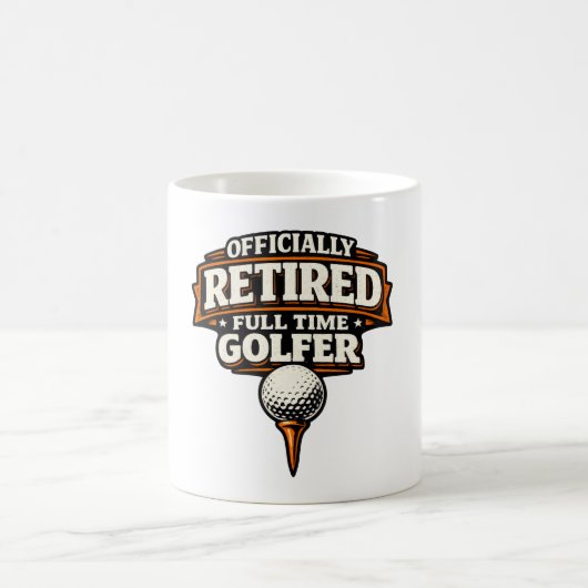 Mug Retraite de golf pour golfeur (Centre)