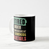 Mug Retraité de la nouvelle direction voir petits-enfa (Devant gauche)