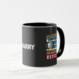 Mug Retraité de la police. N'est plus en uniforme