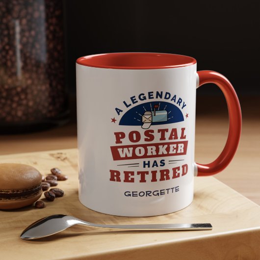 Mug Retraite de l'agente postale retraitée