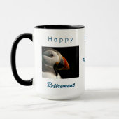 Mug Retraite De L'Amoureux Des Oiseaux De Puffin Pour  (Gauche)