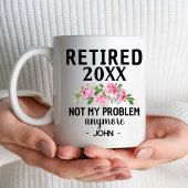 Mug Retraite des femmes 2024 Pas mon problème Retraite
