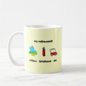 Mug Retraite drôle de golf (Gauche)