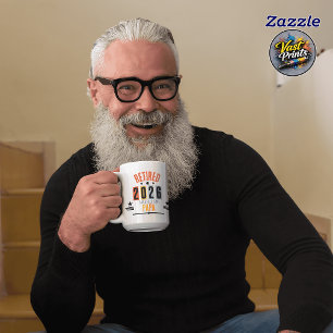 Mug Retraite Drôle Personnalisée Rétro Retraité