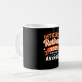Mug Retraite Drôle Retraité 2025 Pas Mon Problème (Devant gauche)