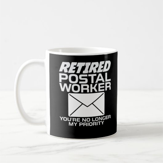 Mug Retraite du transporteur de courrier des travaille (Gauche)
