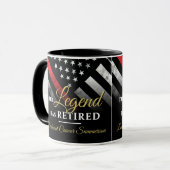 Mug Retraite d'un pompier Département des pompiers Pom (Devant gauche)