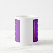 Mug Retraite Elégant thème de golf Panier Purple Gold (Centre)