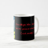 MUG " RETRAITÉ ET HEUREUX " (Devant droit)