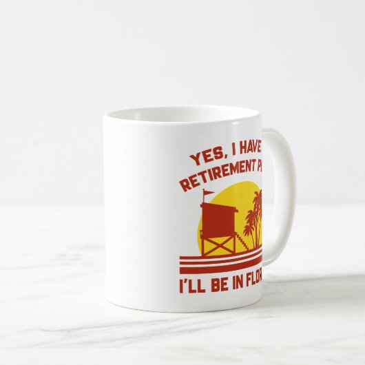Mug Retraite Floride (Devant droit)