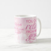 Mug Retraite Glamour Rose Retire Grande (Devant droit)