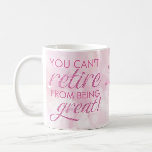 Mug Retraite Glamour Rose Retire Grande (Gauche)
