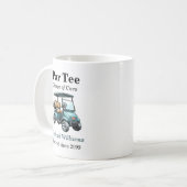 Mug Retraite Golf Panier Par Tee Thème (Devant gauche)