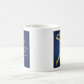 Mug Retraite Golf Party Classic Blue Golden Woman (Centre)