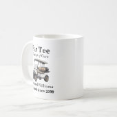 Mug Retraite Grey Golf Panier Par Tee Thème (Devant gauche)
