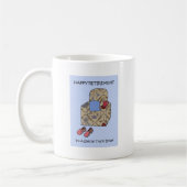 Mug Retraite heureuse de chauffeur de camion (Gauche)