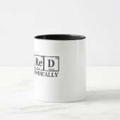 Mug Retraité Je travaille Périodiquement Funny Chemist (Centre)