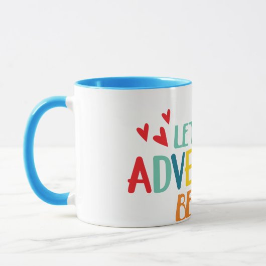 Mug Retraité. Laissez l'aventure commencer ! (Gauche)