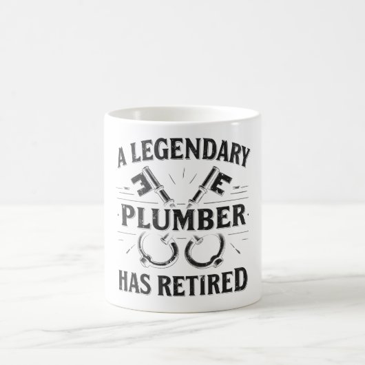 Mug Retraite légendaire du plombier (Centre)