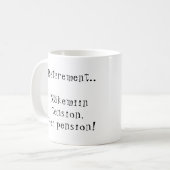 Mug Retraite Näkemiin tension pension Hei! Finlandais (Devant gauche)
