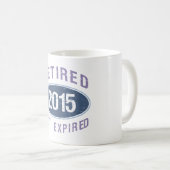 Mug Retraité non expiré 2015 (Devant droit)