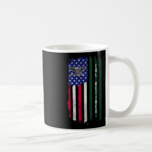 Mug Retraité O6 Colonel Col Rank American Flag