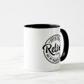 Mug Retraité officiellement (Devant droit)