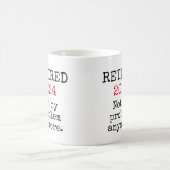 Mug Retraité, Pas mon problème plus 2023 Retraite (Centre)