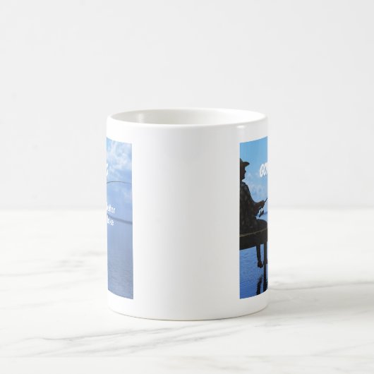 Mug Retraite Pêche Coucher du soleil Retraité Pêcheur (Centre)