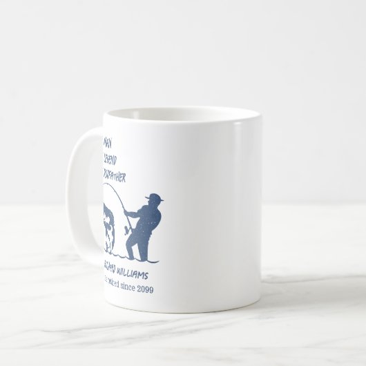 Mug Retraite Pêcher le Parrain Gros Poisson Cadeau (Devant gauche)